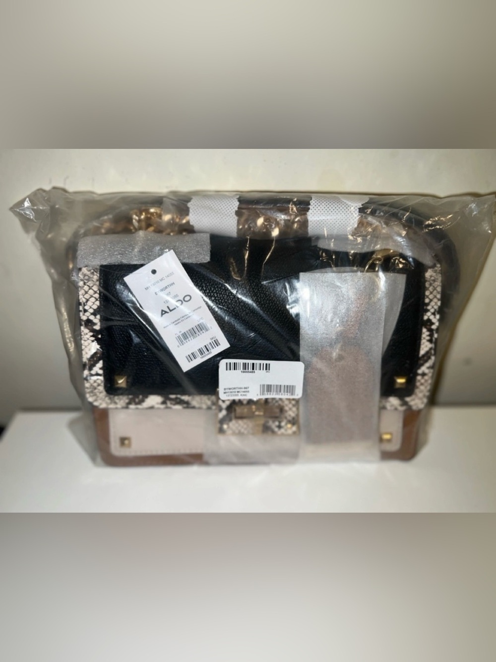 ALDO Multi-Color Crossbody Bag with Snakeprint Accents